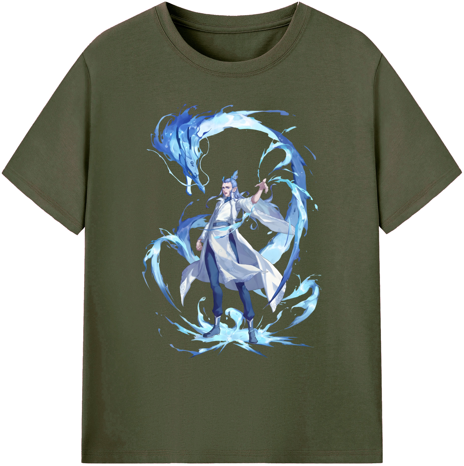 （画像用） Ne Zha 2 ナタ 魔童の大暴れ 綿100％ メンズ半袖Tシャツ｜肌触りやわらか＆通気性